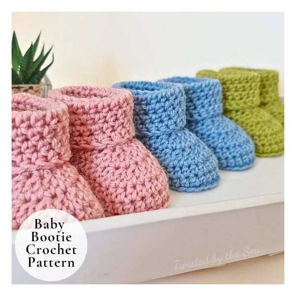 Crochet Baby Booties Pattern – Beginner Friendly Newborn to 6 Months