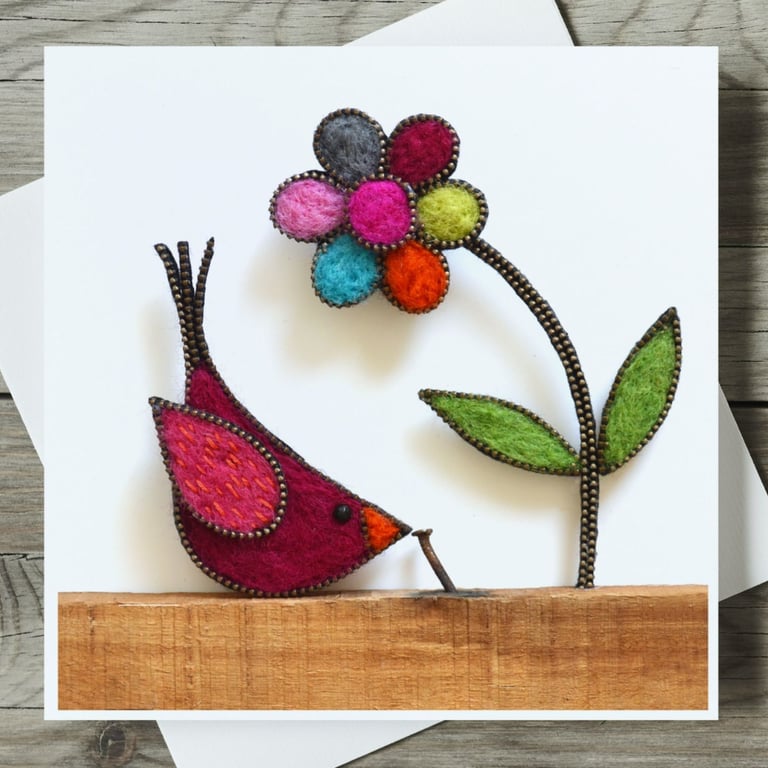 Early Bird Blank Greeting Card