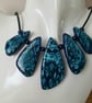 Unique Statement Necklace and Earring Set In Shades Of Blue - Image 2
