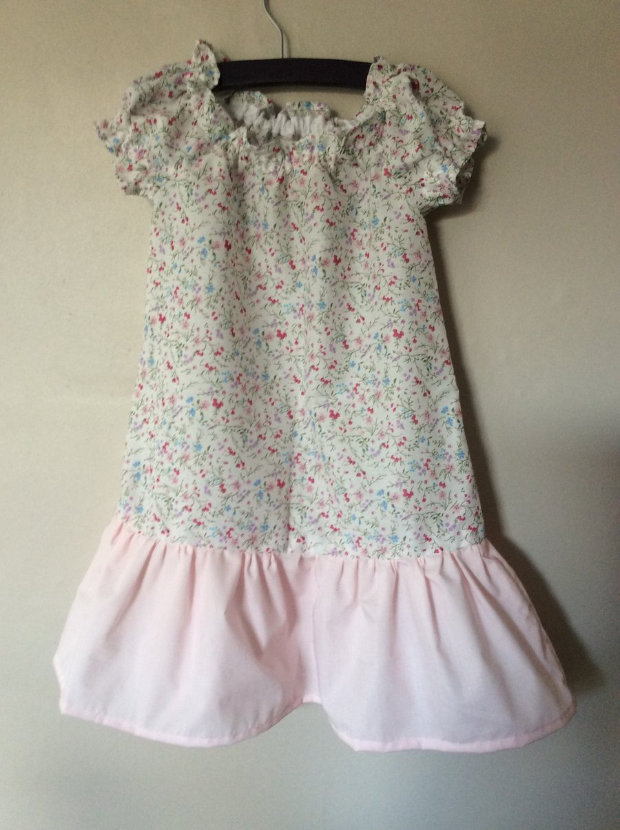 Young girls cotton dress - Folksy