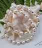 Designer Large Ivory Rice Freshwater Pearl Sterling Silver Necklace - Image 1