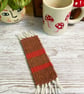 Hand Woven Bookmark in Handspun Yarn in Plant Dyed Yarns - Image 3