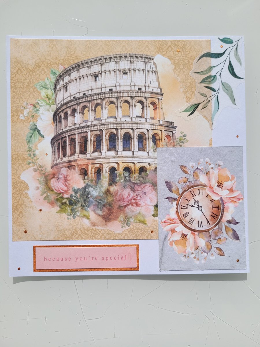 Colosseum Rome ‘Because You’re Special’ Blank Any Occasion Card