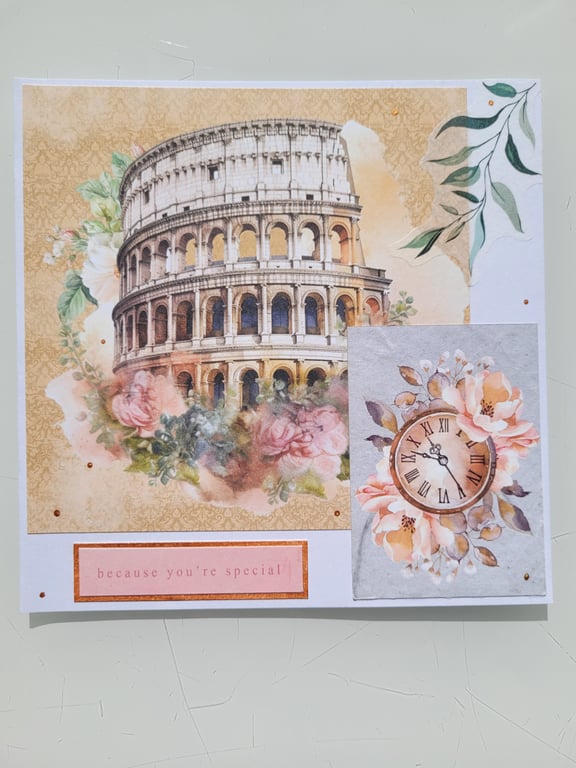 Colosseum Rome ‘Because You’re Special’ Blank Any Occasion Card