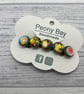 Women's barrette with abstract circle pattern - Image 8