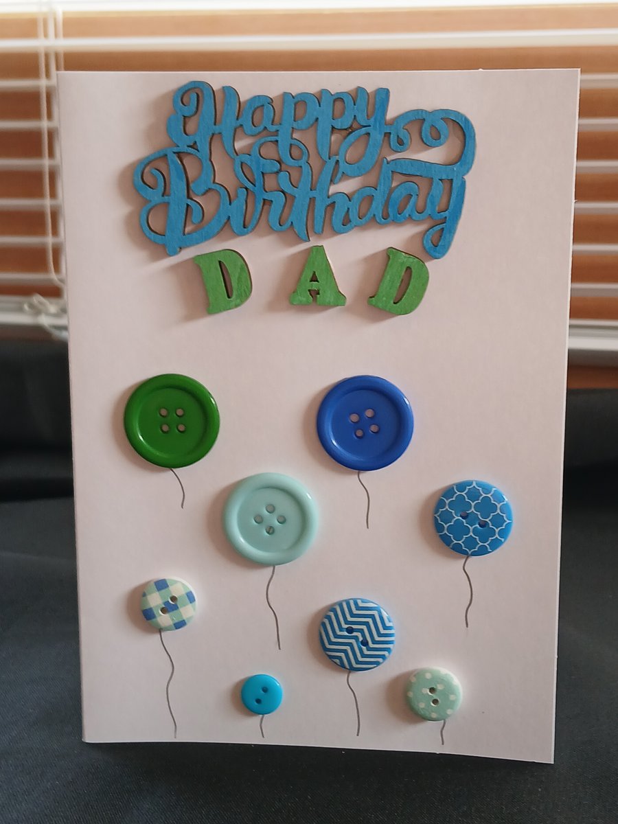 Handmade, dad birthday card 