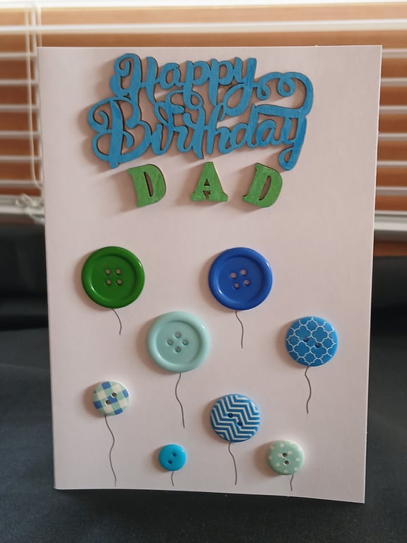 Handmade, dad birthday card 