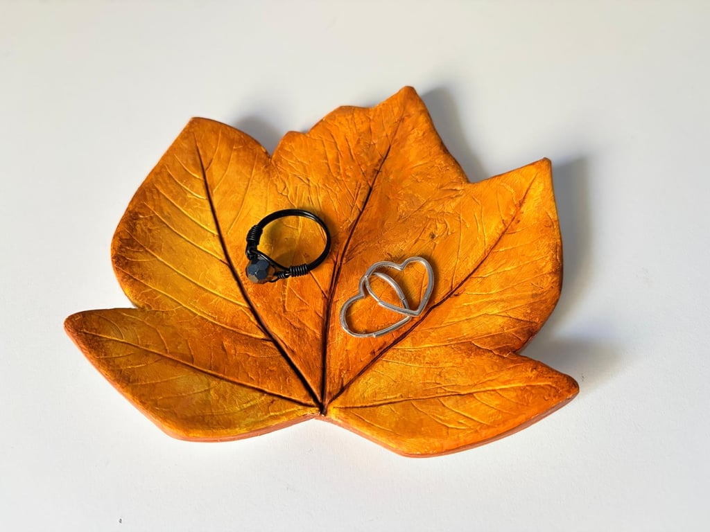 Autumn Leaf trinket and jewellery dish