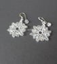 Snowflake Crystal Earrings - Image 3