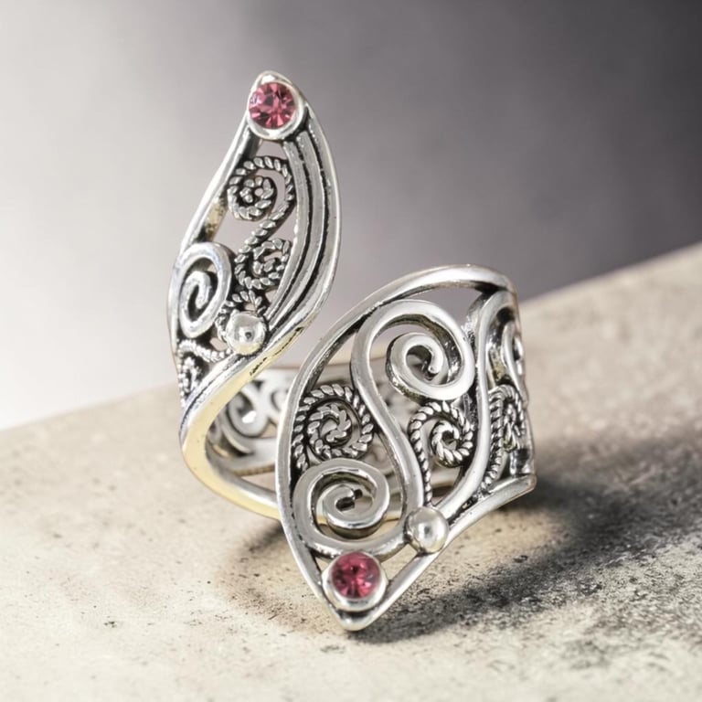 Beautiful Statement Unusual Gem Ring 