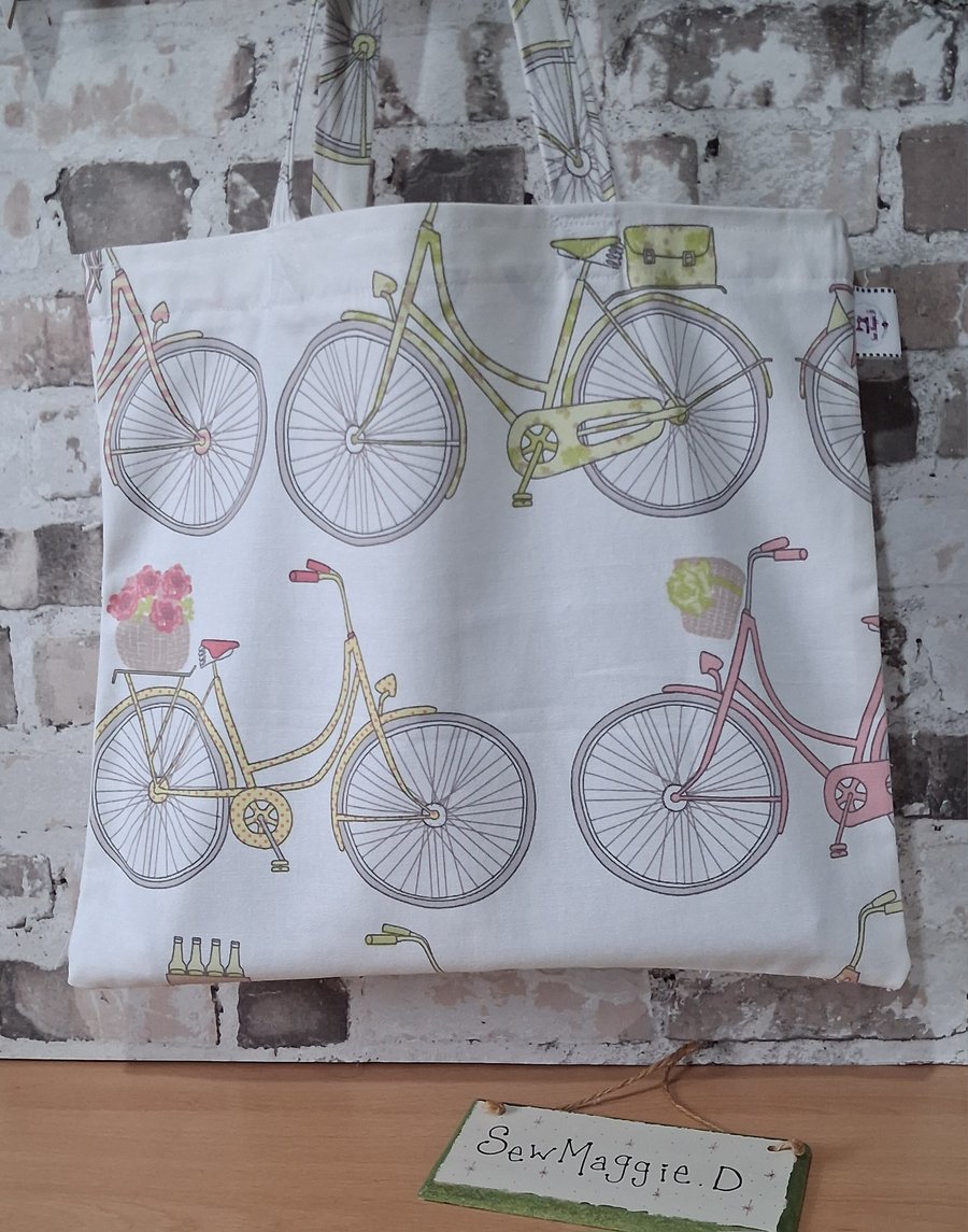 ON YOUR BICYCLE SUSTAINABLE UNLINED TOTE BAG