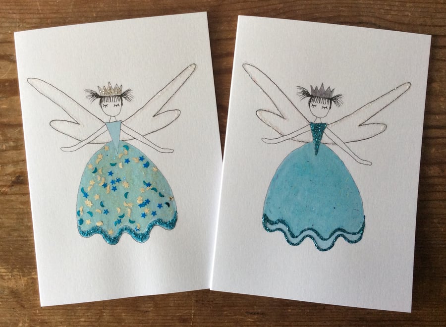 Fairy Ella blank greetings card. 