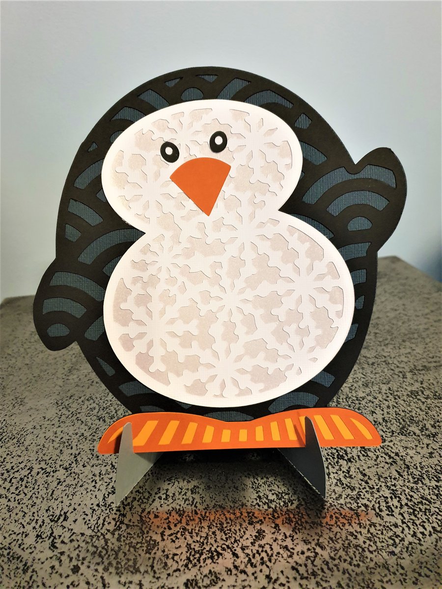 Penguin Christmas Decoration with stand