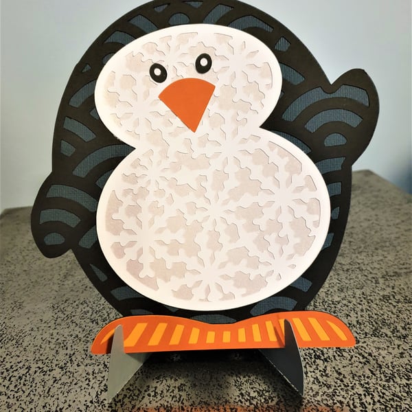 Penguin Christmas Decoration with stand