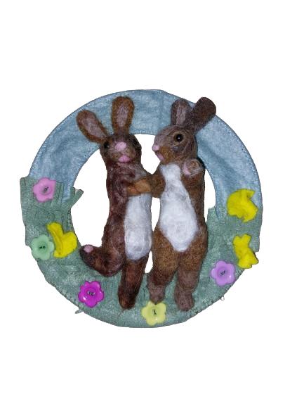 Dancing Bunnies Wreath