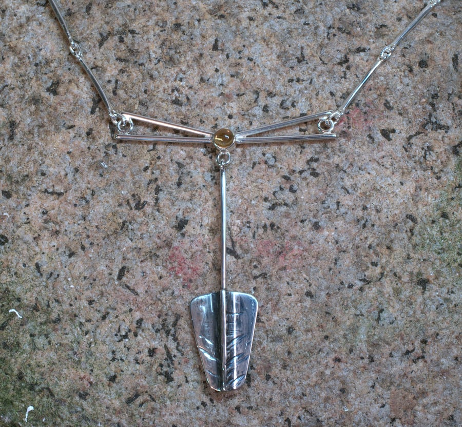 Silver and Citrine Pendant