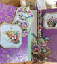 'The Tea Garden' Floral Journal-Treasured Memories Book. Memory Journal - Image 4