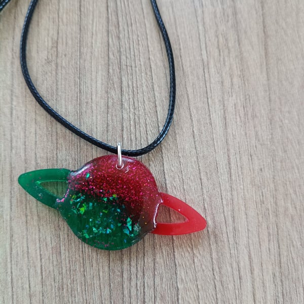 Star handmade necklace  resin gift keepsake quirky, uniq