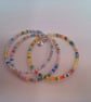 Set of 3 Stacking Memory Wire Cuff Bracelets with a Silver Plated Angel Charm - Image 7