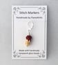 Tiny Glass Ice Cream Stitch Marker - Chocolate - Image 2