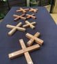 X-Shaped Magnetic Trivet Set – Solid Wood Hot Pot Stand - Image 1