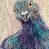 Fancy Pigeon (Original Felt Painting)