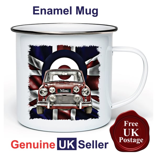Unofficial Classic Mini  Mug, Camping Mug, Fishing Mug, Outdoor Mug,Classic Mini