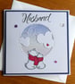 Husband Christmas Card - Polar Bears with Snowy Northern Lights Sky - Image 10