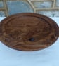 BROWN OAK BURR DISH,A ONE OFF UNIQUE TURNED PIECE