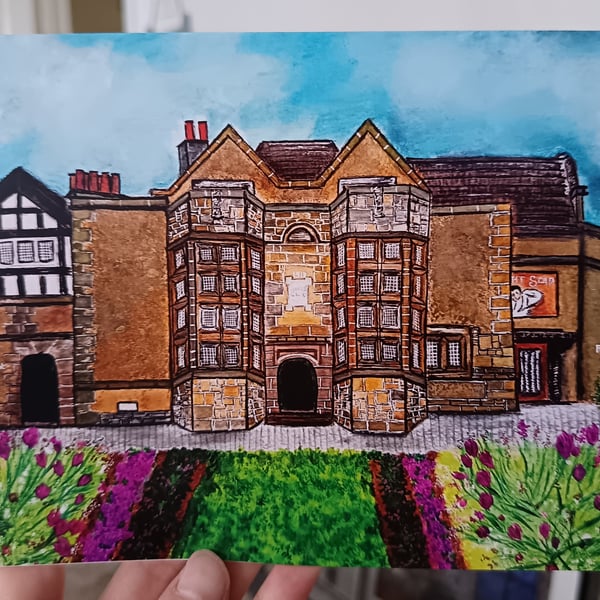 A5 Port Sunlight Museum Art Print Greetings Card 