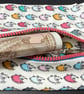 Small funky zipped pouch with tiny colourful hedgehogs - Image 5