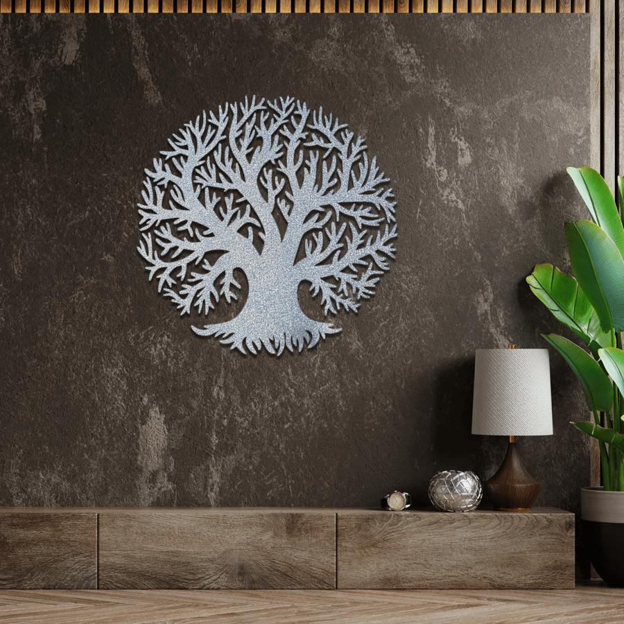 Modern Tree of Life Wooden Wall Art, Home Decor... - Folksy
