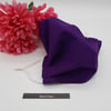 Large purple cotton face mask, adjustable elastic,  3 layer,  free delivery 