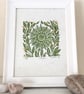 Sunflower Lino Print PRINT SALE - Image 2