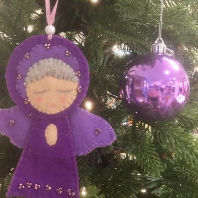 Summer Seconds  Felt Angel Christmas Tree Decoration - folksy Christmas 2026