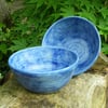 Noodle or rice bowls in stoneware ceramics pottery ceramic handthrown chopsticks