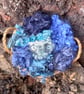 Mixed Blues Gotland Fleece 100g - Image 1