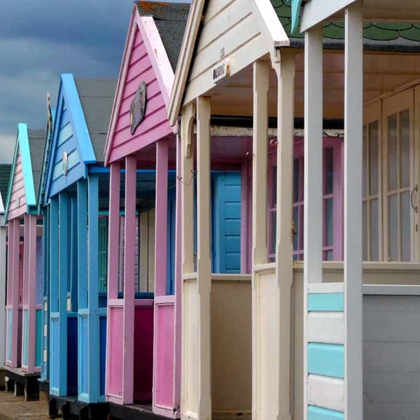 Southwold Beach Huts Suffolk England UK Photograph Print