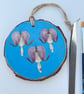 Real Pressed Flower Wood Slice, Hanging Decoration - Image 1