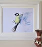 Bluetit Garden Bird flying - Image 2