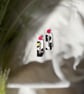 Animal Print Geometric Rectangle Statement Earrings - Image 4