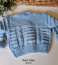 Designer Baby Boy's Hand Knitted Cardigan  3-9 months size - Image 6
