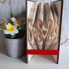Wedding Date Book Fold, Personalised Wedding Gift