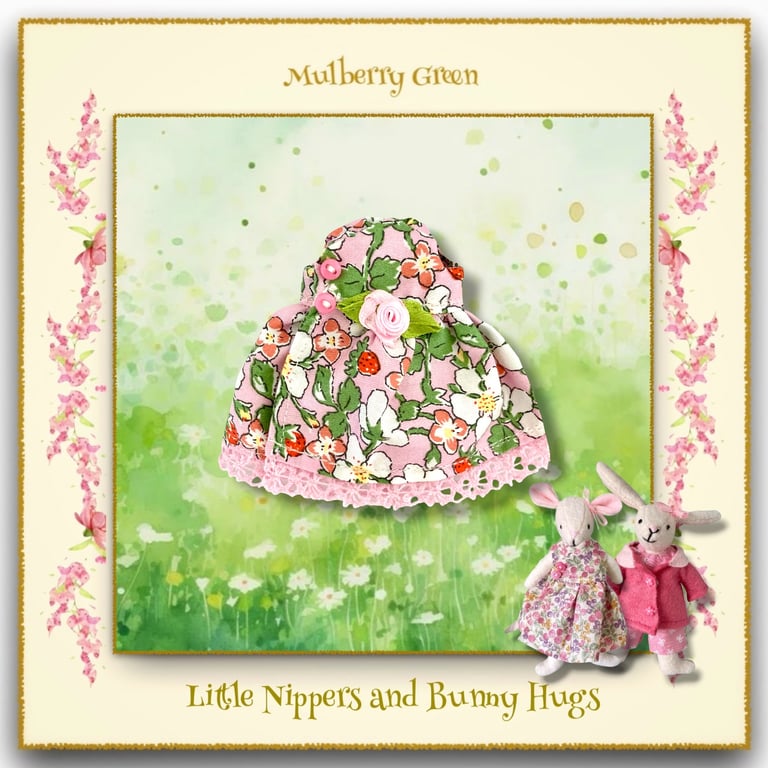 Summer Roses Dress to fit the Little Nippers and Bunny Hugs