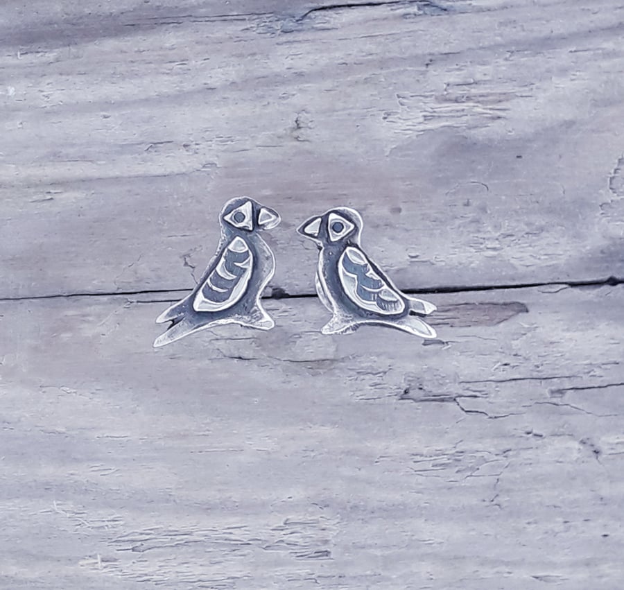 Peedie Puffin Ear Studs