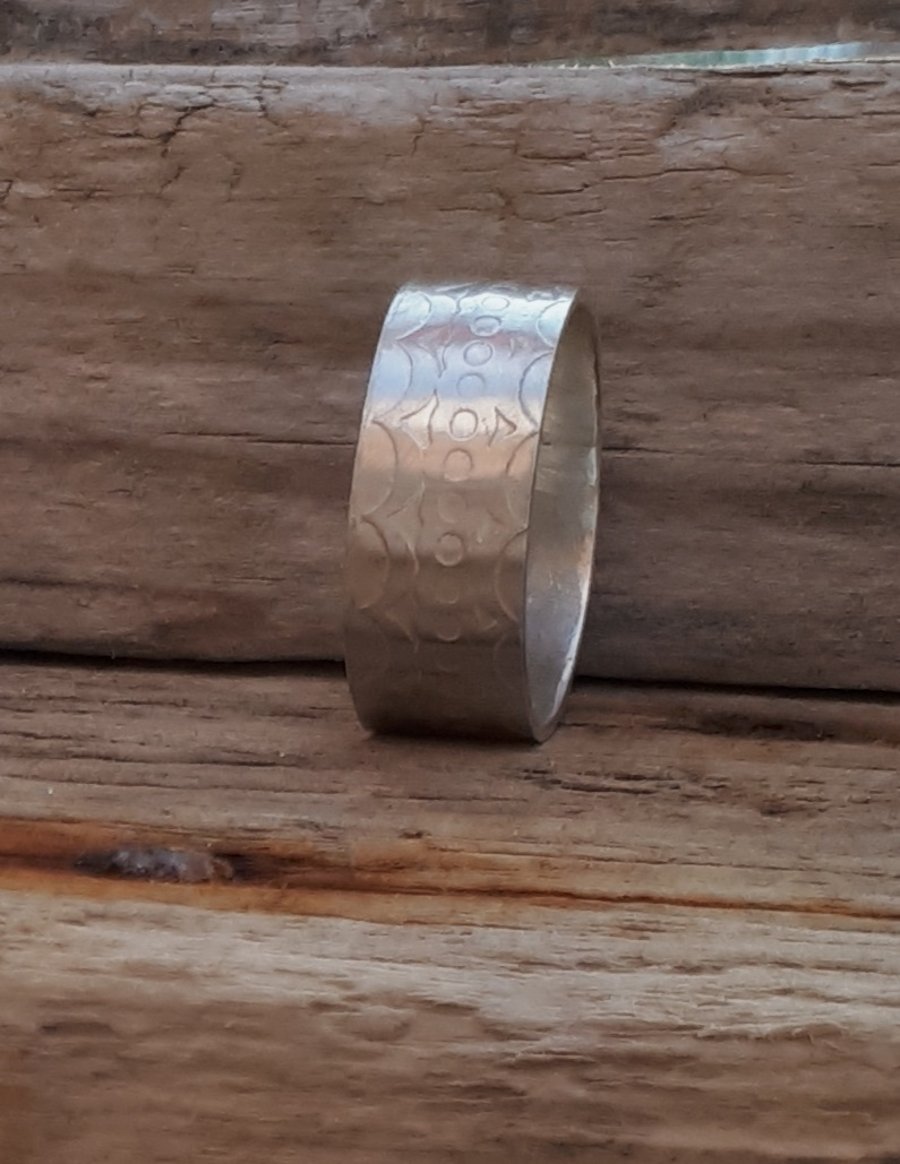 Etched Wedding Ring