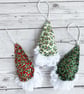 Set of 3 Gnome Hanging Christmas Decorations - Image 2