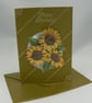3D Decoupage sunflower card - Image 1