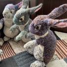 Rabbit doorstop hand knit 