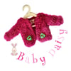 Raspberry Pink Baby Daisy Cardigan 